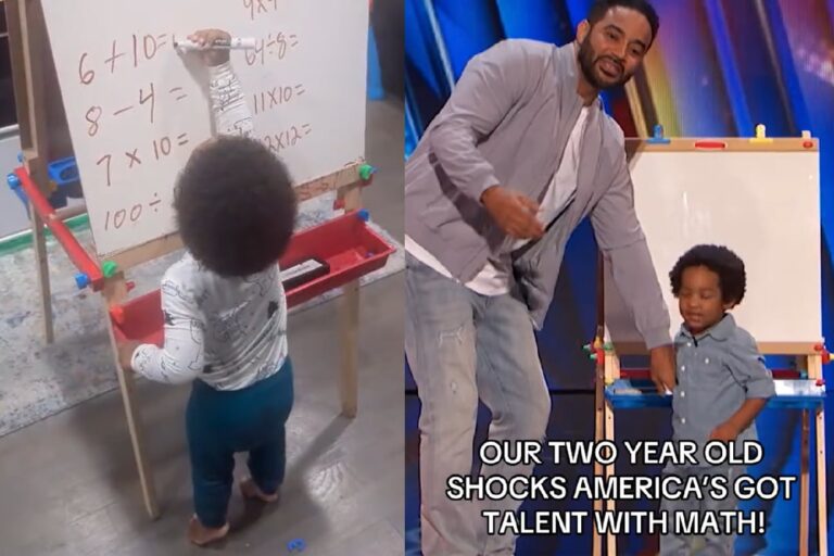 Tiene 2 años, resuelve cálculos con una increíble precisión y entró al Americas Got Talent: cuál es su historia