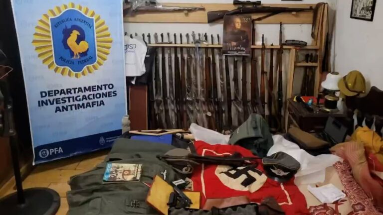 Sorpresa en Quilmes: detuvieron a un hombre de acusado de contrabandear artículos nazis