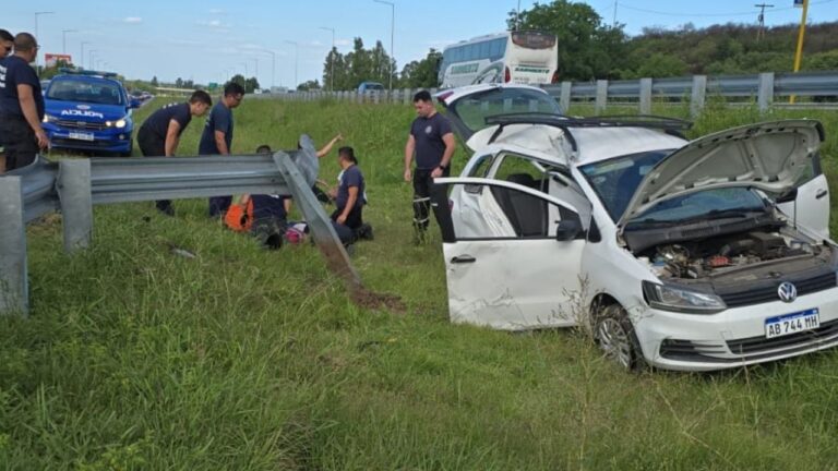 Ruta 20: maniobra riesgosa terminó en accidente con heridos