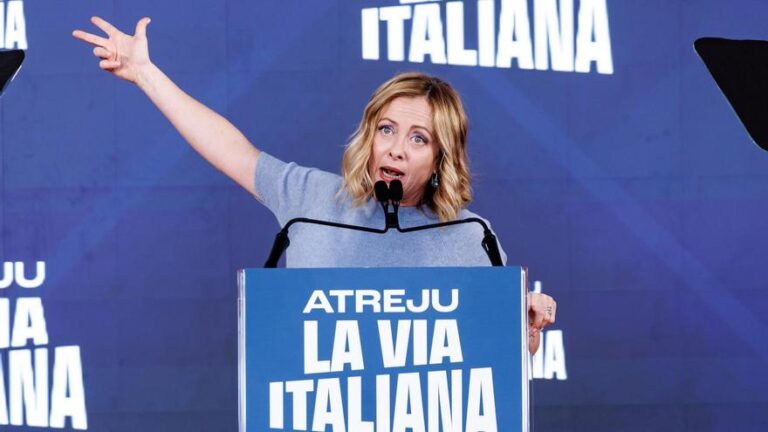 Meloni pone la mirada en la derecha radical más allá de Europa