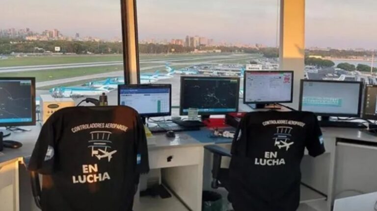 Paro en aeropuertos: los controladores aéreos lanzaron un plan de lucha