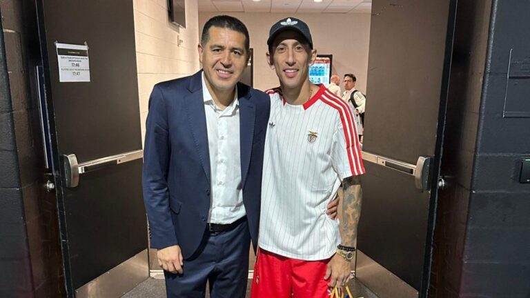 El encuentro entre Riquelme y Di María tras el empate de Boca en el Mundial de Clubes