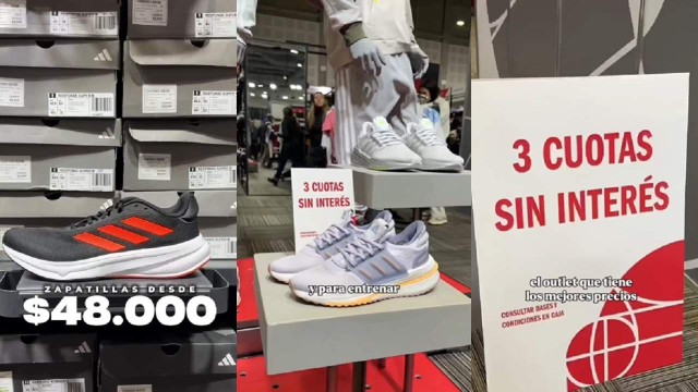 Nuevo outlet de adidas con zapatillas desde $48.000 y botines profesionales por solo $76.000