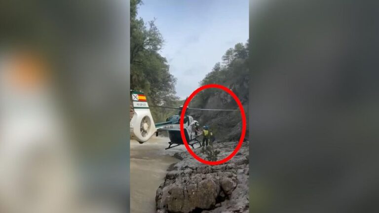 Arriesgado rescate a unos barranquistas en Huesca