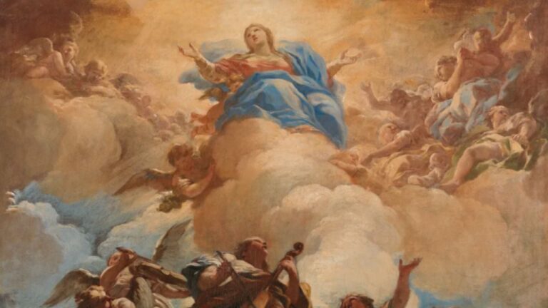 La Iglesia católica celebra la Asunción de la Santísima Virgen María