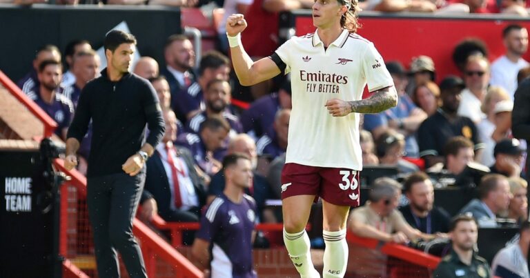 Arsenal, en el debut de Heinze como ayudante de Arteta, le ganó a Manchester United que no tuvo ni en el banco a Garnacho