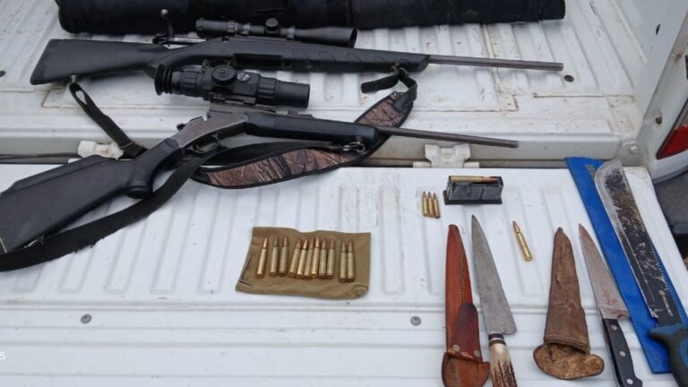 Seis detenidos por caza ilegal en límites entre Córdoba y San Luis