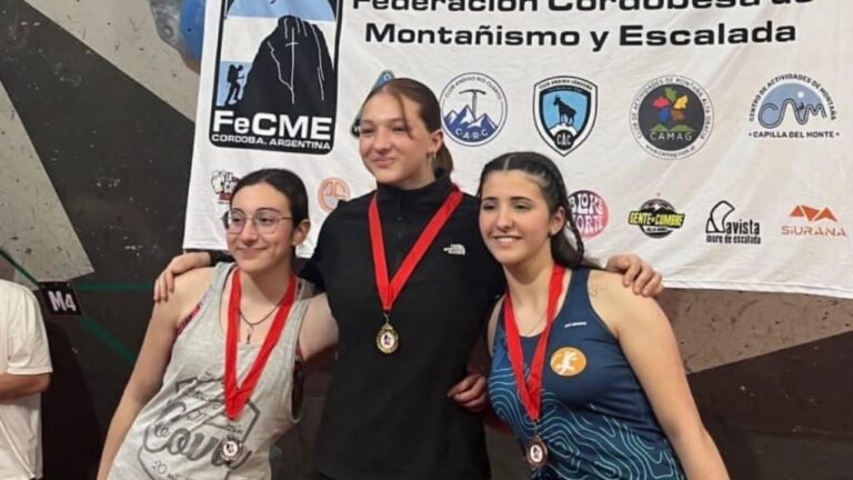Aimara Baldasare se consagró campeona regional de escalada deportiva