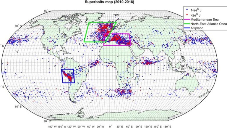El Mediterráneo español, uno de los tres puntos del planeta con más super rayos