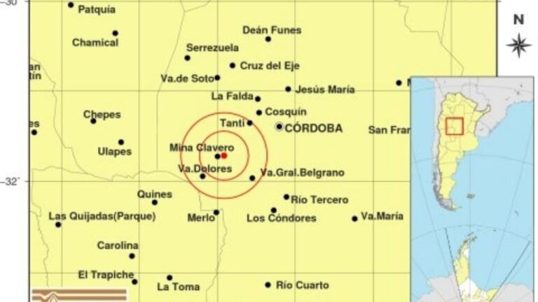 Un sismo de 2,8 en Traslasierra se sintió en varias localidades