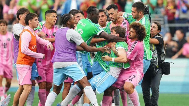Escándalo tras la final: incidentes entre jugadores de Inter Miami y Seattle Sounders