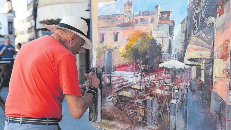 Manuel Sánchez Lucas gana el Certamen de Pintura Rápida de Montilla