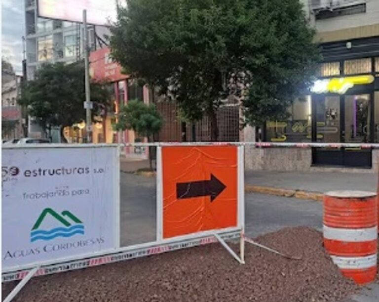 Nuevo corte de tránsito por obras en calles de Córdoba