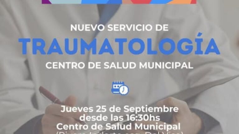Nuevo servicio de Traumatología en el Centro de Salud de Bialet Massé