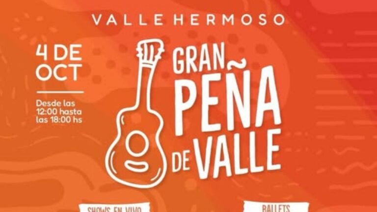 Gran peña en el Polideportivo de Valle Hermoso