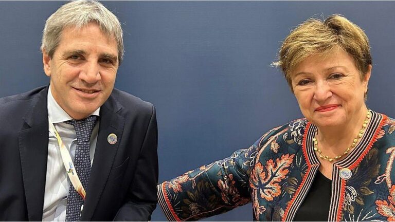 La titular del FMI Kristalina Georgieva celebró el auxilio «crucial» del Tesoro de EEUU a la Argentina