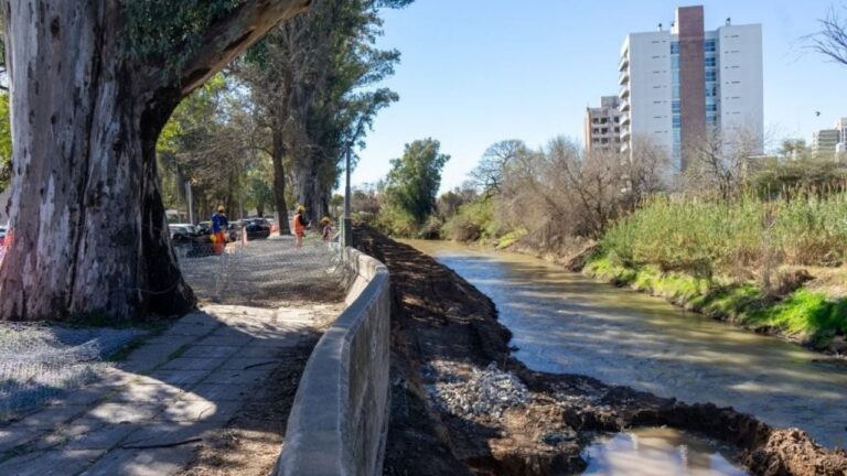 Bell Ville: La Provincia ejecuta las obras de defensa de márgenes del Río Ctalamochita