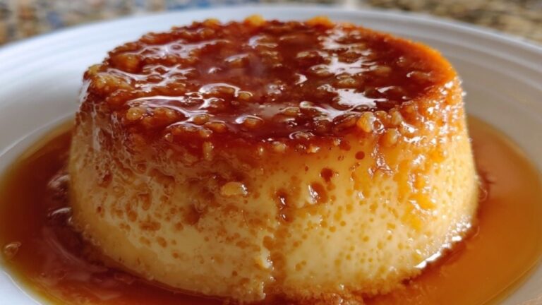 Flan casero de manzana y canela, el clásico con un toque frutal irresistible