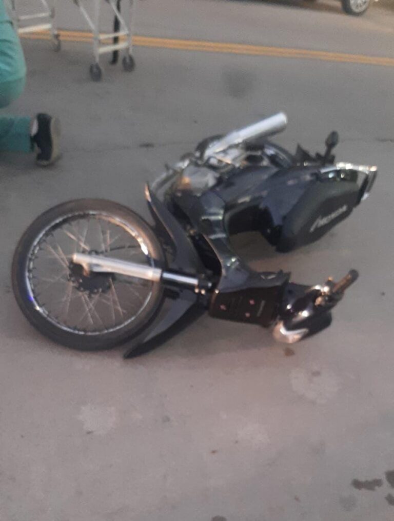 Un joven resultó herido tras caerse de una moto en Santa Rita