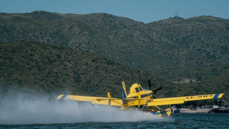 Amplio operativo aéreo y terrestre en balnearios y diques de Córdoba