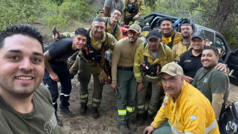 La heroica labor de los bomberos cordobeses en los incendios de Chubut