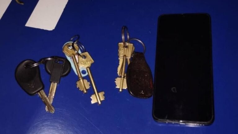 Fueron sorprendidos robando en una casa y terminaron detenidos