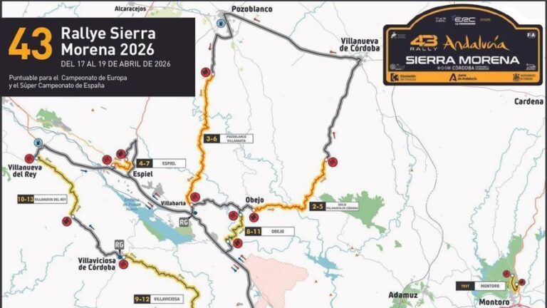 El Rally Sierra Morena ya tiene recorrido: más de 200 kilómetros serán cronometrados