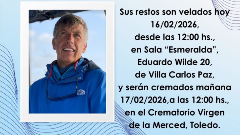 Consternación en Carlos Paz por la muerte de un querido vecino