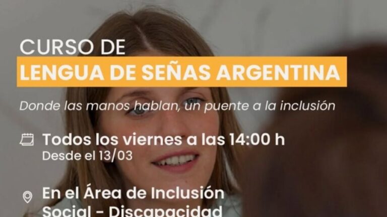 Huerta Grande: municipio invita a un curso de lengua de señas