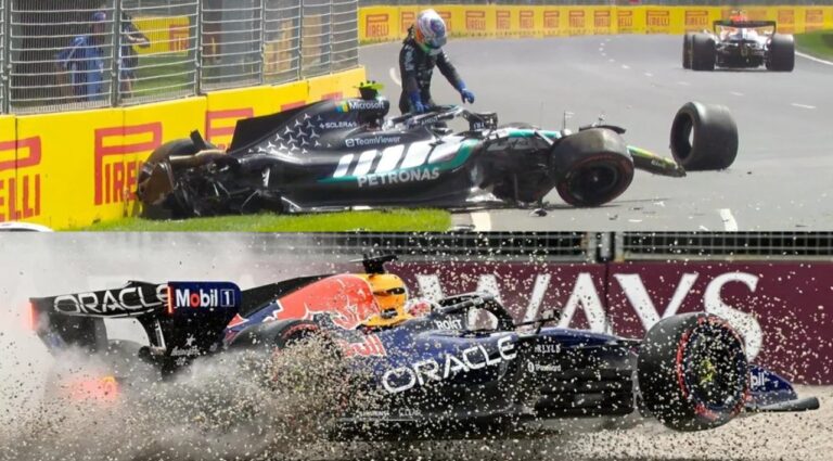 Caos en Melbourne: Verstappen al fondo y el milagro en el box de Mercedes en la clasificación