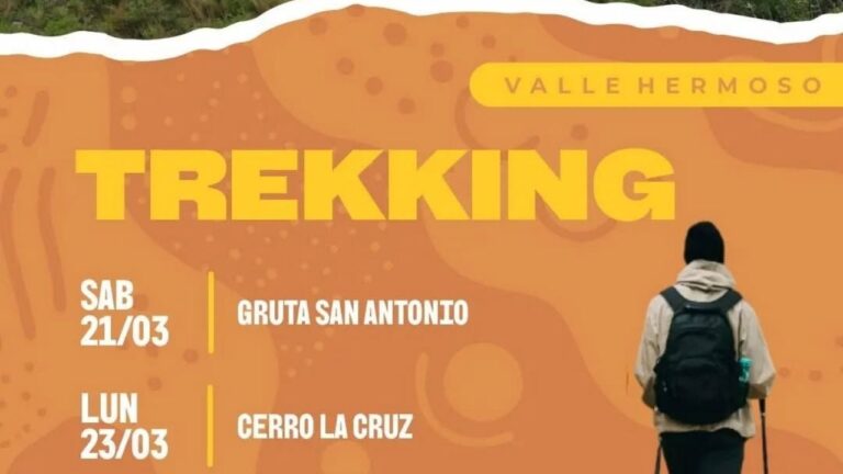 Valle Hermoso propone caminatas y trekking guiados