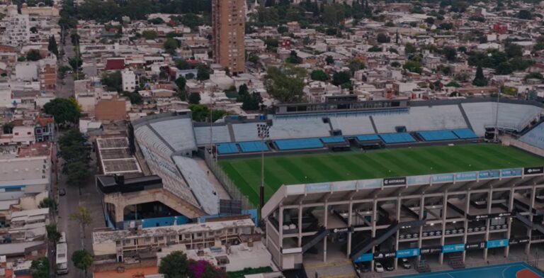 Vista aérea del estadio Julio César Villagra del Club Atlético Belgrano en Córdoba