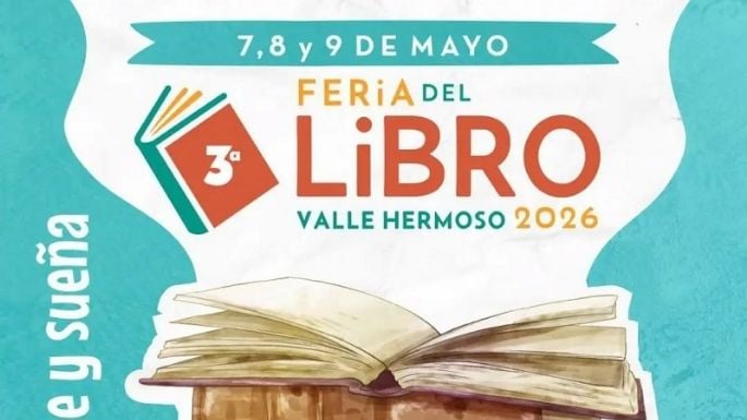 Carpa de la Feria del Libro frente al Centro Cultural de Valle Hermoso