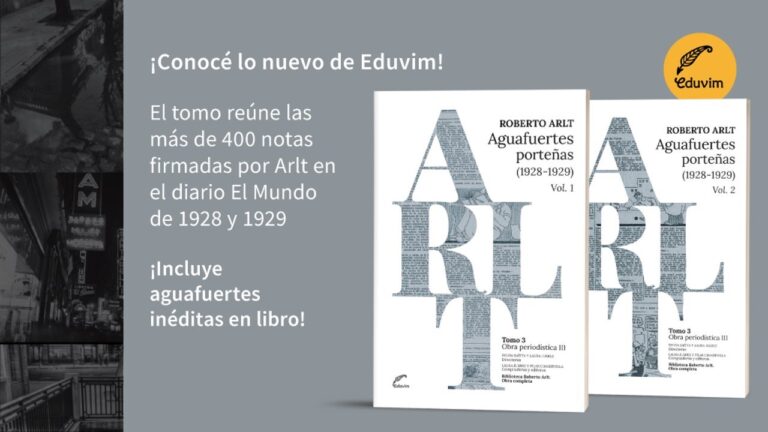 Portada del libro Aguafuertes porteñas 1928-1929 Volumen I y II, editado por Eduvim