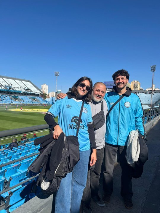 Hincha de Belgrano en el estadio