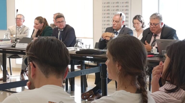 Abogados de Daniel Miralles en el jury Dalmasso