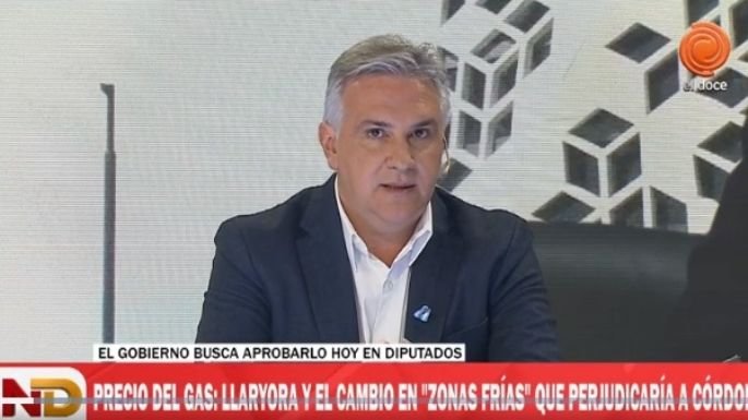 Martín Llaryora en declaraciones televisivas sobre el régimen de zonas frías