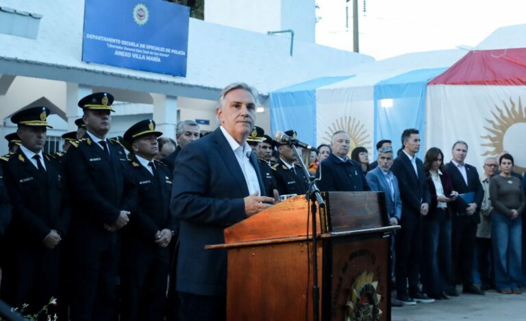 Inauguración del anexo de la Escuela de Oficiales de Policía en Villa María