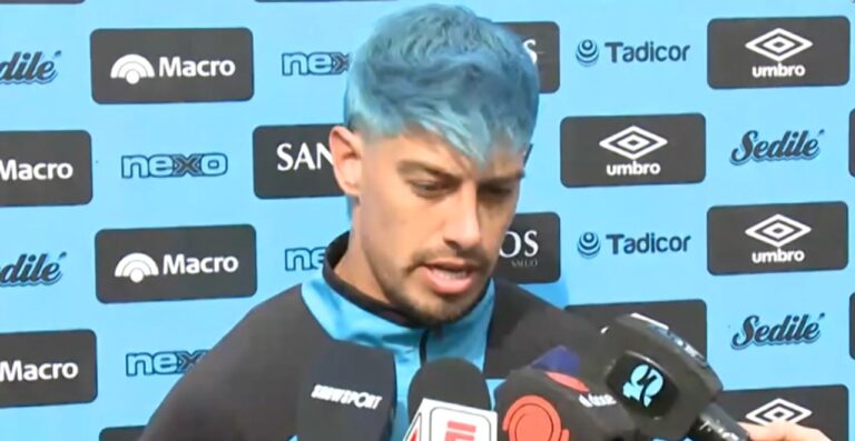 Emiliano Rigoni en la práctica de Belgrano en Villa Esquiú