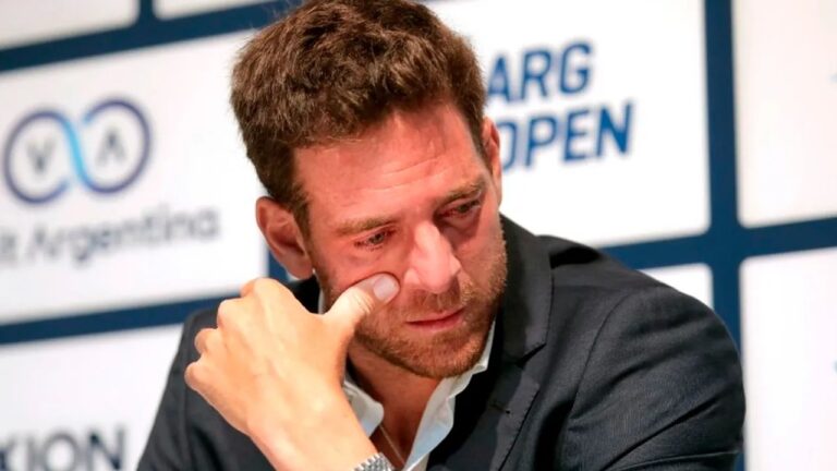 Juan Martín del Potro en un partido de tenis