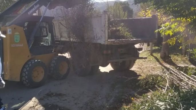 Calles de Valle Hermoso en mantenimiento