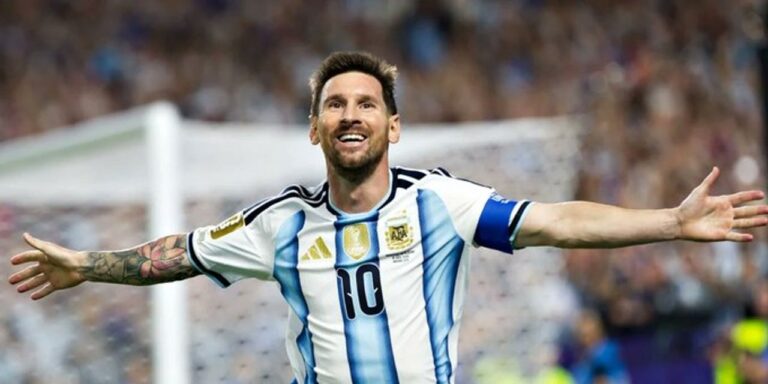 Lionel Messi celebra el gol ante Austria en la Copa Mundial de la FIFA 2026