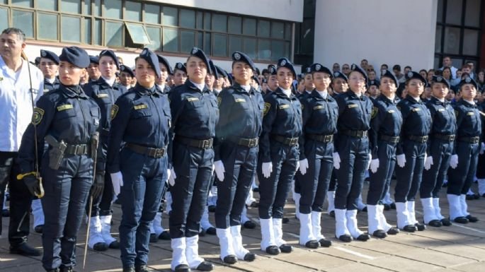 Cadetes de la Policía de Córdoba en la ceremonia de Bendición de Uniformes