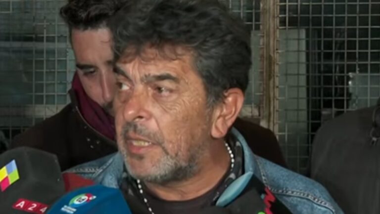 Miguel Heredia, abuelo de Agostina Vega, habla ante la prensa