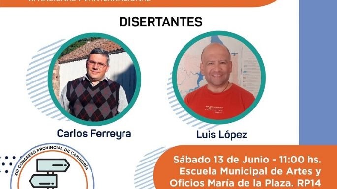 Cartel del Congreso de Caminería Histórica en San Javier y Yacanto