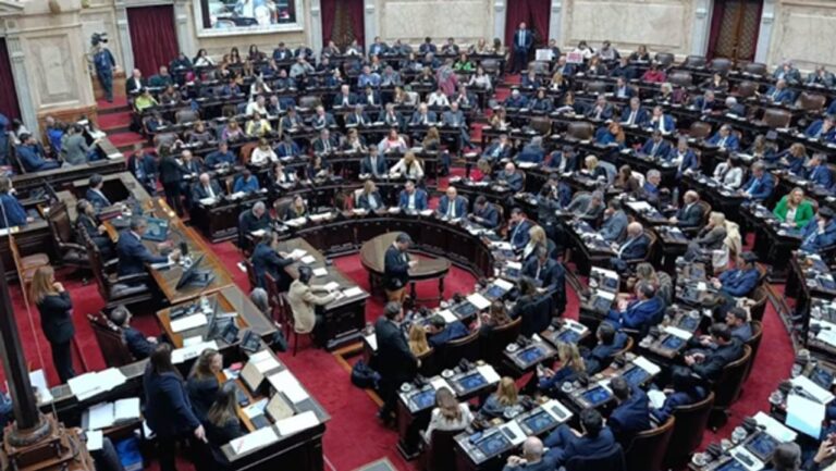 Sesión en la Cámara de Diputados durante el debate del Súper RIGI