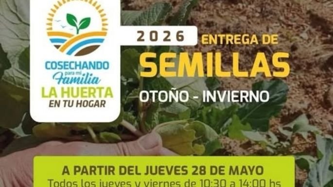 Semillas de la temporada otoño-invierno entregadas en Valle Hermoso