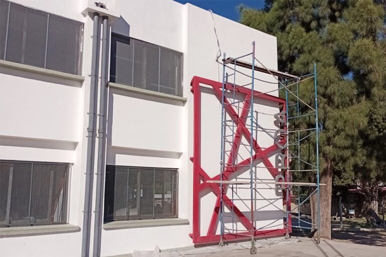 Imagen de la Escuela ProA Capital Centro luego de los trabajos de pintura integral