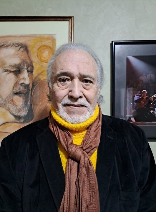 Retrato de Carlos Alberto Pocho Sosa, cantor mendocino de folclore cuyano