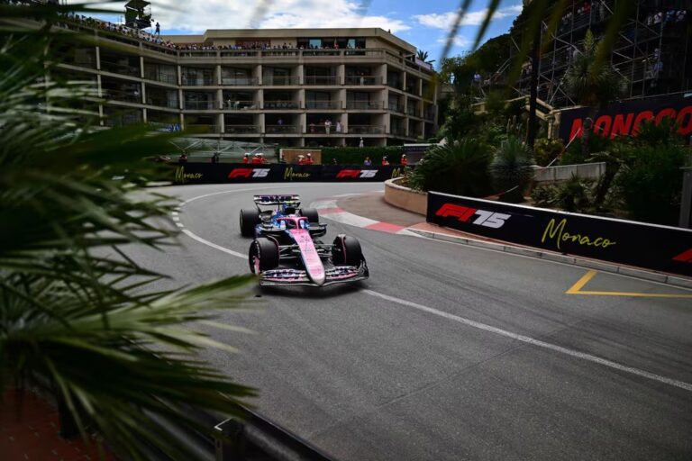 Franco Colapinto en el circuito de Montecarlo durante el Gran Premio de Mónaco